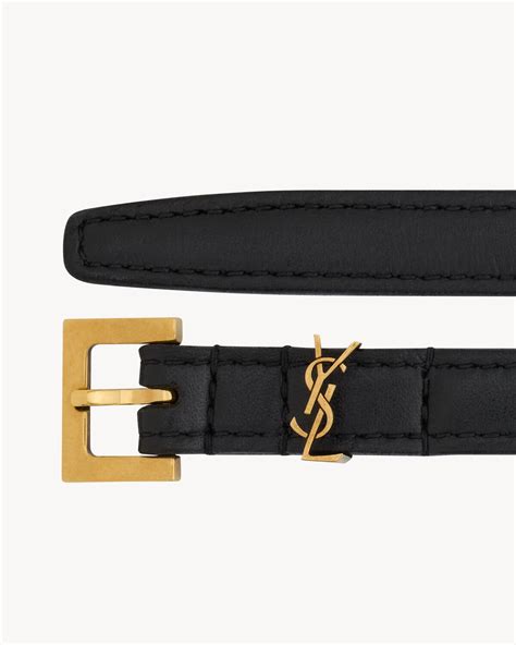 cassandre belt ysl|cassandre belt in smooth leather.